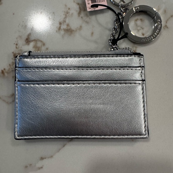 NWT NEW SILVER CARD CASE VS - Picture 2 of 4